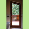 Serramento inclinato apribile in Rovere lamellare